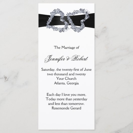 Coeurs brillants : Programme du ruban noir et du d (Devant)