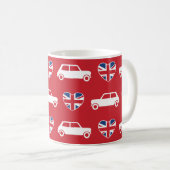 Coeurs britanniques de Mini Cooper - tasse de café (Devant droit)
