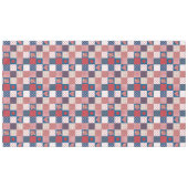 Coeurs chic et Rose Faux Patchwork nappe (Devant (Horizontal))