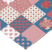 Coeurs chic et Rose Faux Patchwork nappe (Angle)
