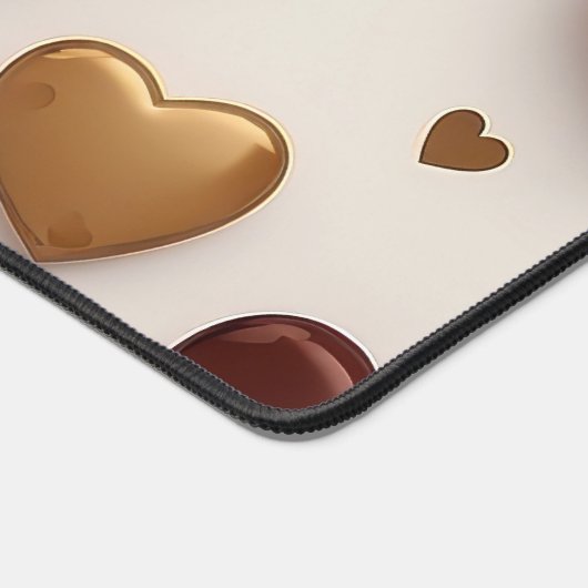 Coeurs chocolat et or (Coin)