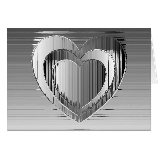 Coeurs chromés polis (Devant horizontal)