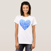 Coeurs chromés T-shirt Scoop (Devant entier)