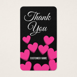 Coeurs clients loyaux Merci