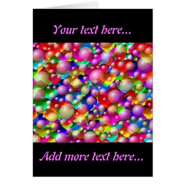 Coeurs colorés (Devant)