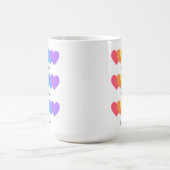 Coeurs colorés Inspiration Café Mug (Centre)