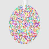 Coeurs colorés mignons motif (devant)