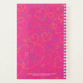 Coeurs colorés mignons Motif - Coeurs Net Rose (Dos)