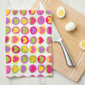 Coeurs colorés mignons Serviette de cuisine (Quart Plié)