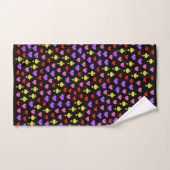 Coeurs colorés Motif 1 (Serviette à main)