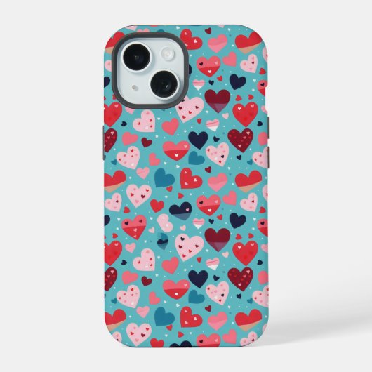 Coeurs colorés Motif mignon (Verso)