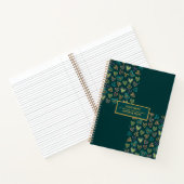 Coeurs colorés Motifs mignons Carnet spiral (Intérieur)