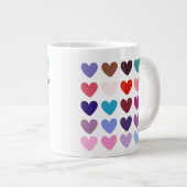 Coeurs colorés Mugs (Devant droit)