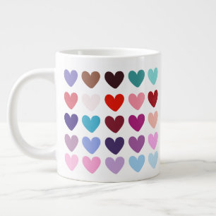 Coeurs colorés Mugs