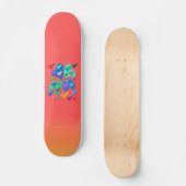 Coeurs colorés Planche de Skateboard (Recto)