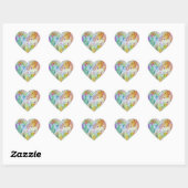 Coeurs communautaires Aimer Stickers Art Étiquette (Feuille)