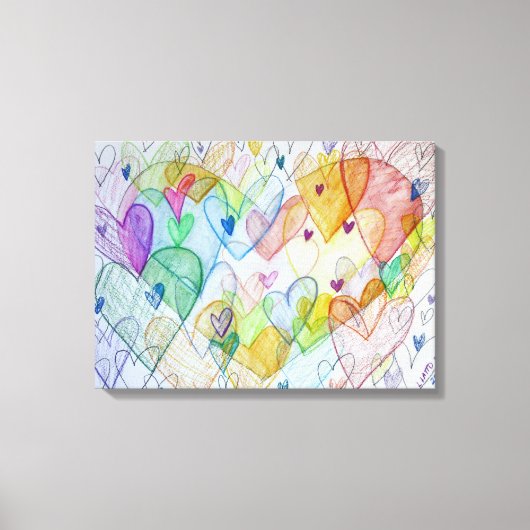 Coeurs communautaires Peinture de toile Peinture d (Recto)