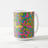 Coeurs Confetti Grosse Mug Café (Devant droit)