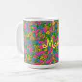 Coeurs Confetti Grosse Mug Café (Devant gauche)