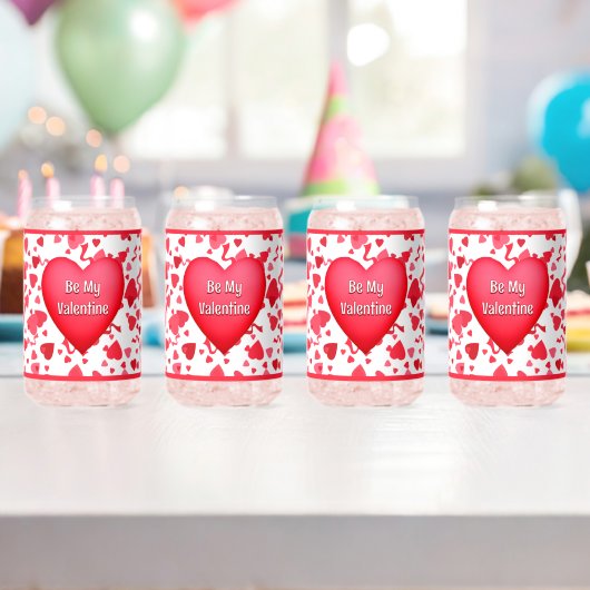 Coeurs Confetti Rouge Personnalisé Valentine (Insitu (Anniversaire))