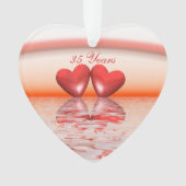 Coeurs coralliens du 35e anniversaire (devant)