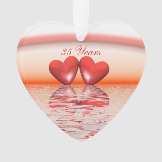 Coeurs coralliens du 35e anniversaire (devant)