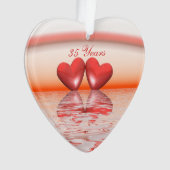 Coeurs coralliens du 35e anniversaire (devant)