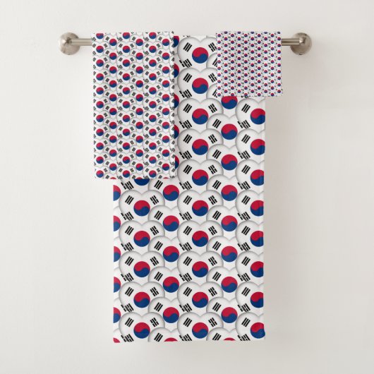 Coeurs coréens et drapeau coréen/Corée du Sud (En situation)