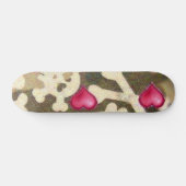 Coeurs/crânes Camo Look Skateboard (Horz)