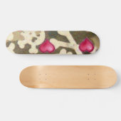 Coeurs/crânes Camo Look Skateboard (Horz)