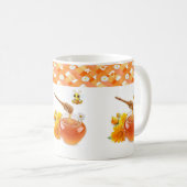 Coeurs d'abeilles miel Mug (Devant droit)