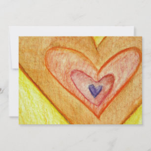 Coeurs d'amitié d'or Invitations ou invitations