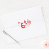 Coeurs d'amour accrocher Sticker Valentine (Enveloppe)