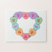 Cœurs d'amour de bonbons de puzzle (Horizontal)