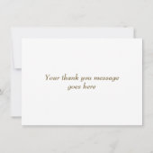 Cœurs d'amour dorés Merci (Dos)