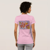 Coeurs d'amour intervertissants Peinture T-Shirts (Dos entier)
