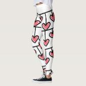 Coeurs d'amour Leggings de la Saint-Valentin (Gauche)
