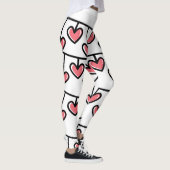 Coeurs d'amour Leggings de la Saint-Valentin (Droite)