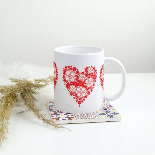 Coeurs d'amour Mug de café géant