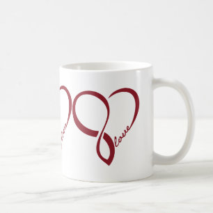 Coeurs d'amour rouge Mug
