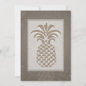 Coeurs d'ananas tropicaux Invitations de mariage (Devant)