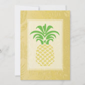 Coeurs d'ananas tropicaux Invitations de mariage (Devant)