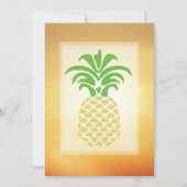 Coeurs d'ananas tropicaux Invitations de mariage (Devant)