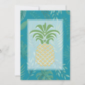 Coeurs d'ananas tropicaux Invitations de mariage (Devant)