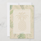 Coeurs d'ananas tropicaux Invitations de mariage (Devant)