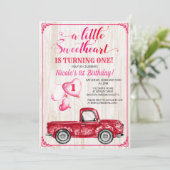 Coeurs d'anniversaire Invitation de Camion de ball (Debout devant)