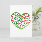 Coeurs dans des invitations de coeurs (Debout devant)