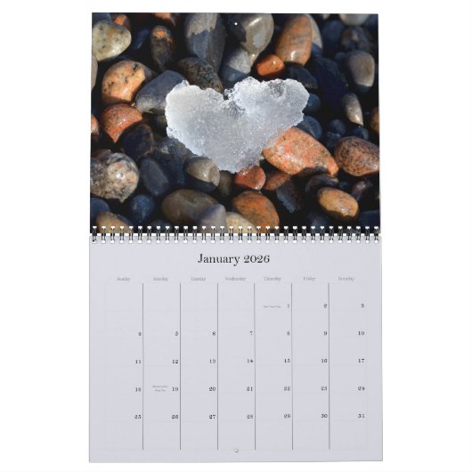Coeurs dans la nature Inspirer le calendrier photo (Jan 2026)