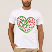 Coeurs Dans Les Coeurs Mens T-Shirt (Devant)