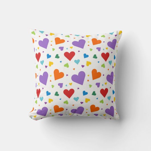 Coeurs d'Artsy Jeter Oreiller (Recto)